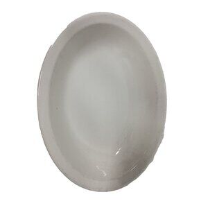 Vintage 1951 Vitrified Jackson China White Oval Serving Bowl Falls Creek PA